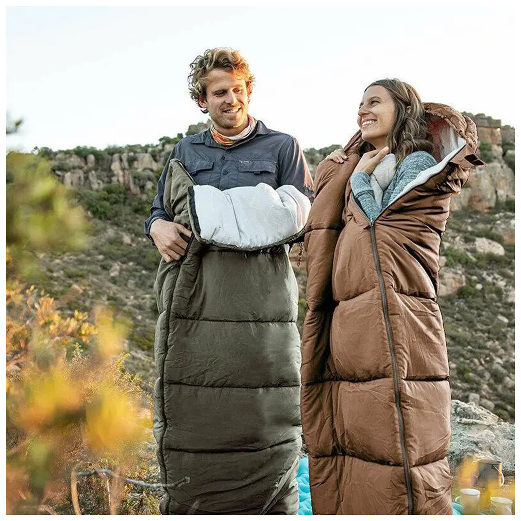 Спальний мішок Naturehike U150 NH20MSD07 Brown Left (6927595764381-L) - зображення 3