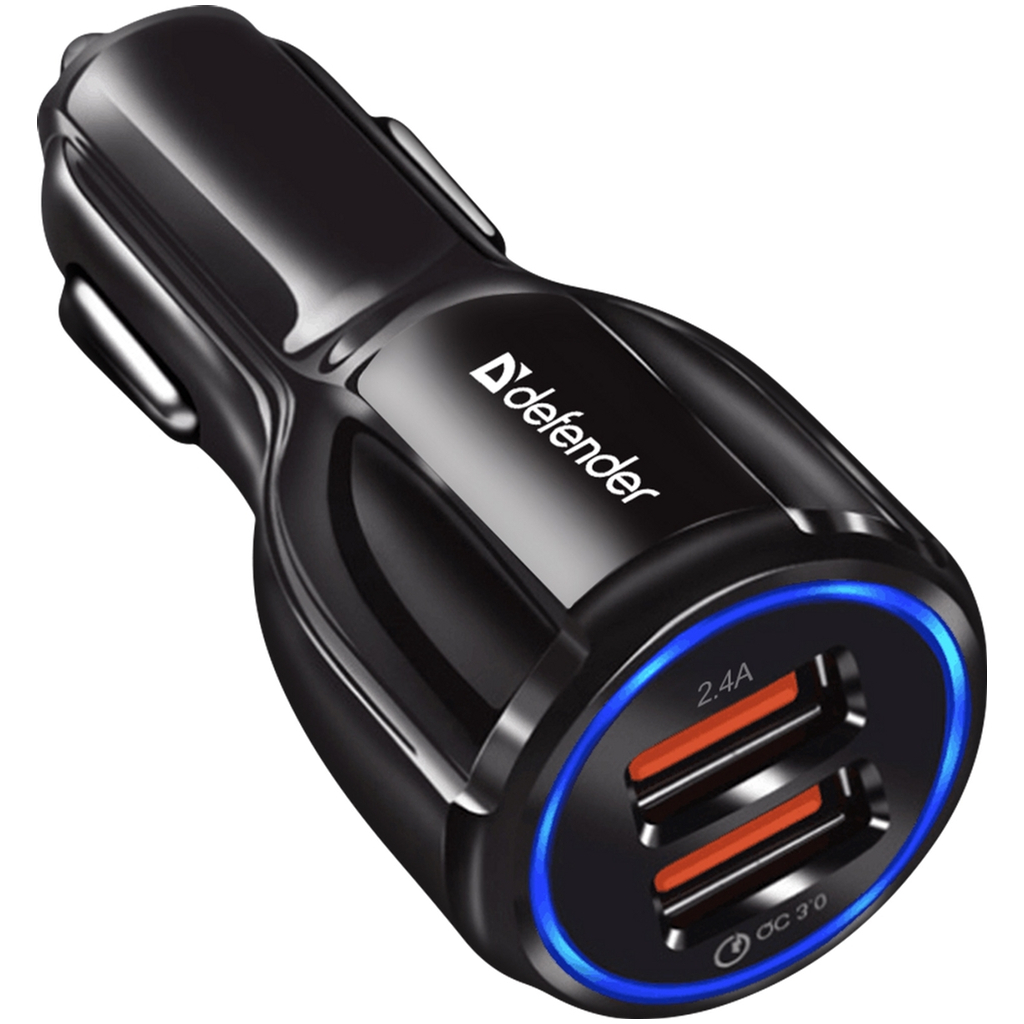 Зарядний пристрій Defender 2xUSB 30W (2xUSB-A) QC3.0 3А UCA-100 (83833) - зображення 2