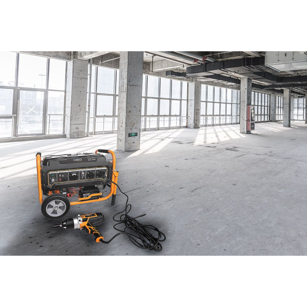 Генератор Neo Tools 230V, 1 фаза, 2.8/3kW, електростарт., AVR (04-730) - изображение 3
