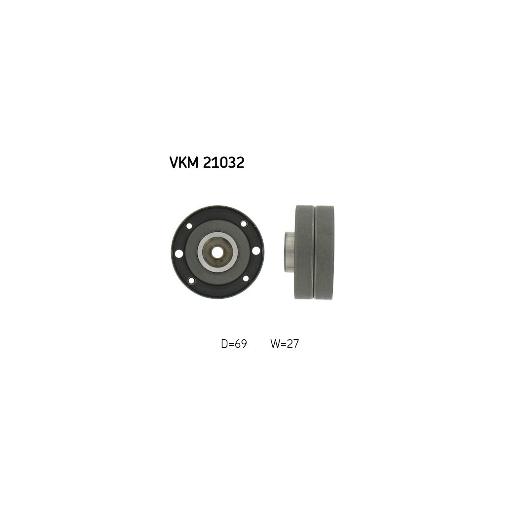 Ролик натягувача ременя SKF VKM 21032 - зображення 1