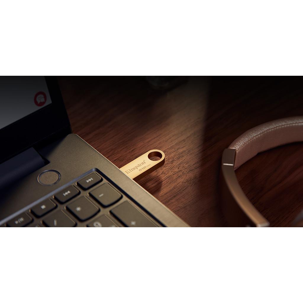USB флеш накопичувач Kingston 64GB DataTraveler SE9 G3 Gold USB 3.2 (DTSE9G3/64GB) - изображение 4