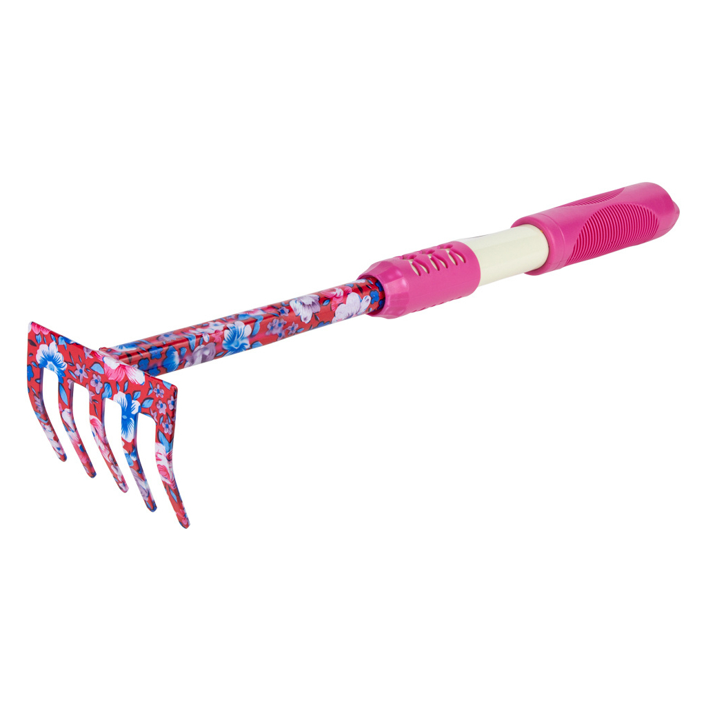 Граблі Flora 5-ти зубні, pink, TPR (5043154) - зображення 1