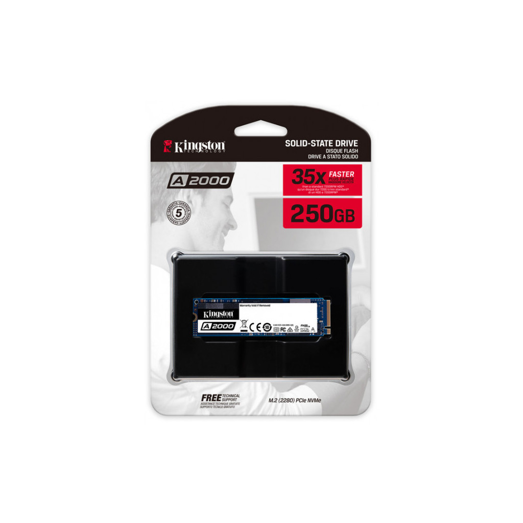 Накопичувач SSD M.2 2280 250GB Kingston (SA2000M8/250G) - зображення 4