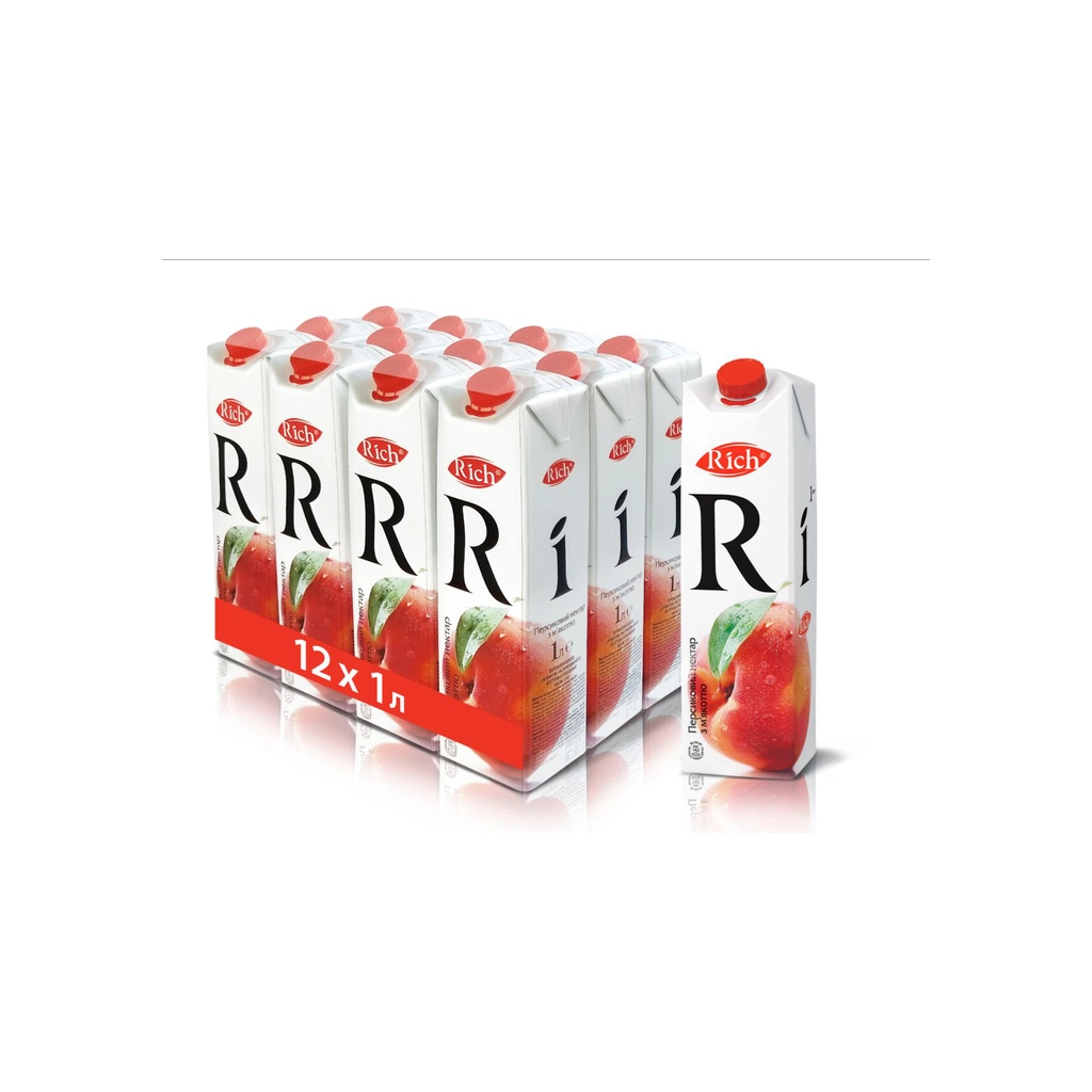Сік Rich Персиковий нектар з м'якоттю 1 л (4820039352705) - изображение 4
