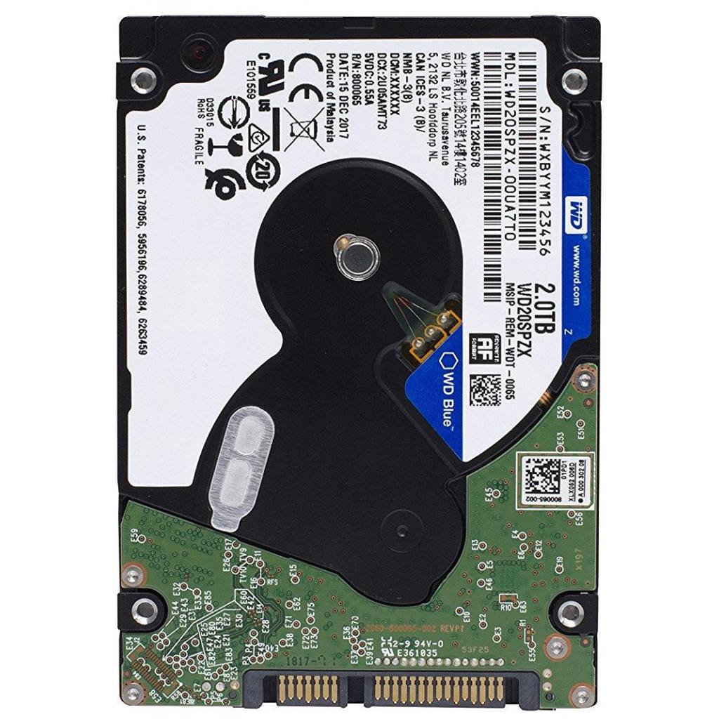 Жорсткий диск для ноутбука 2.5" 2TB WD (WD20SPZX) - зображення 2