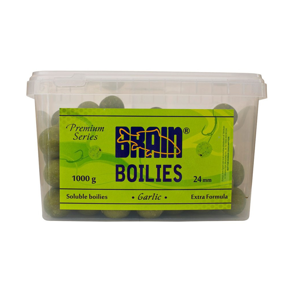 Бойл Brain fishing Garlic (Часник) Soluble 1000 gr, 24 mm (1858.01.06) - зображення 1