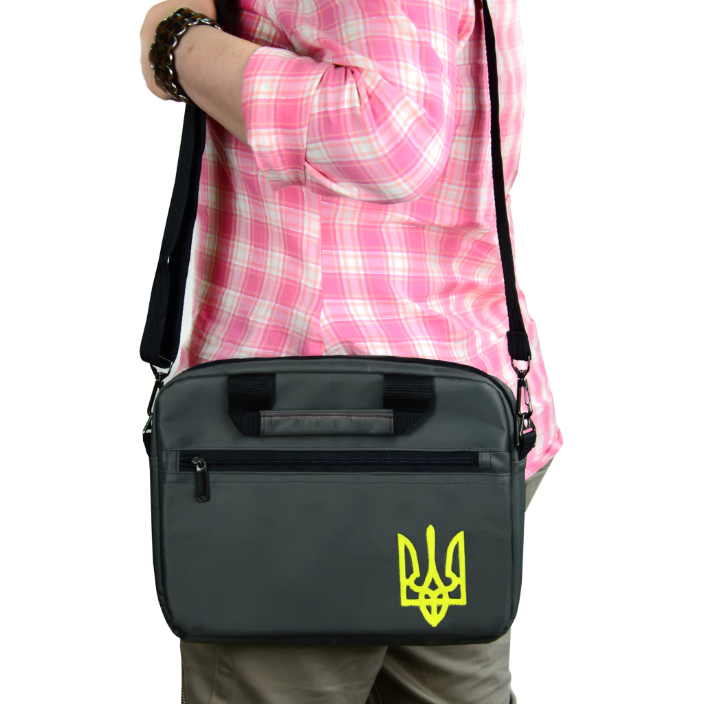 Сумка для ноутбука Porto 12'' PN12 TRIZUB DarkGreen (PN12GP_TRIZ) - зображення 7