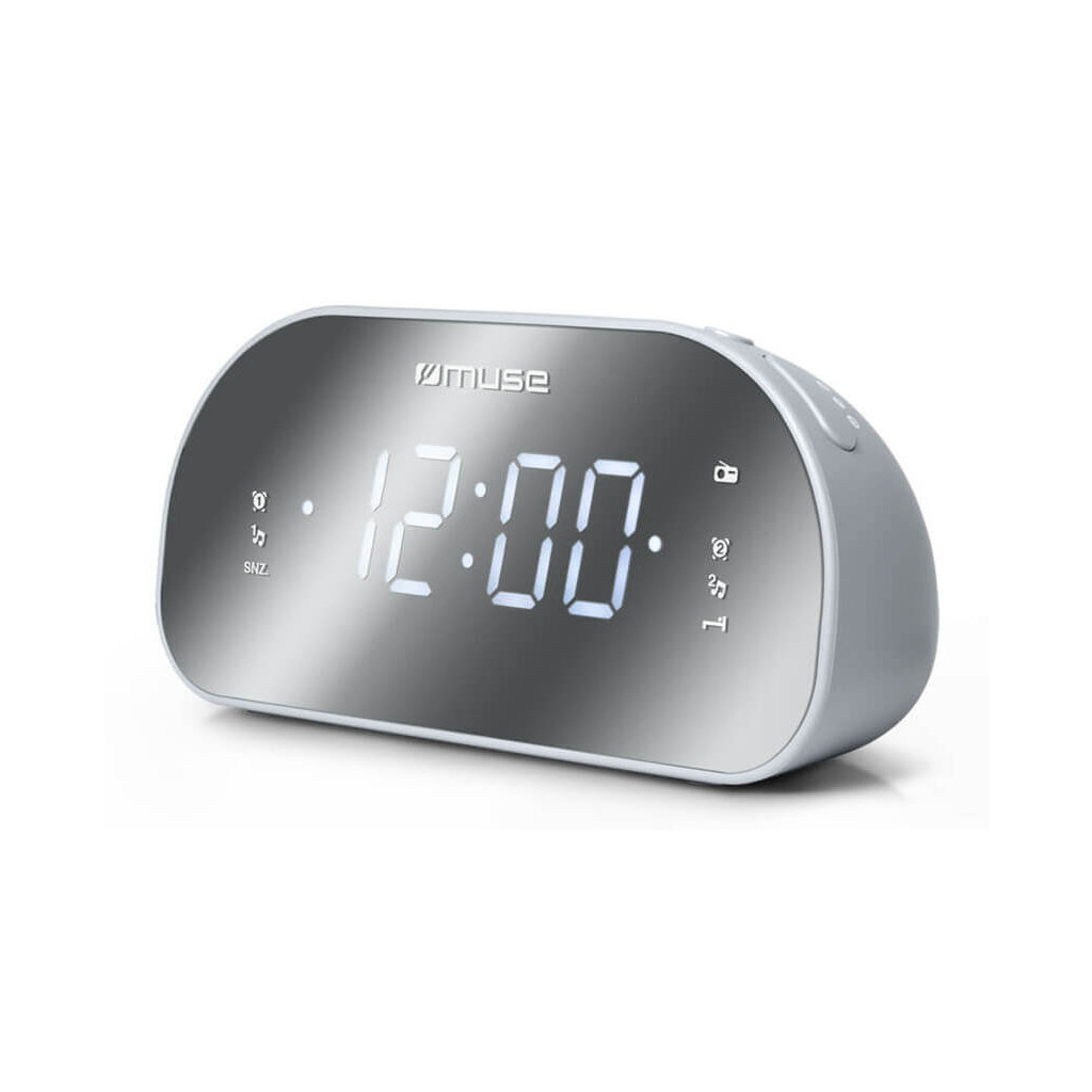 Настільний годинник Muse радіо-годинник дзеркальний (M-170 CMR) - зображення 1
