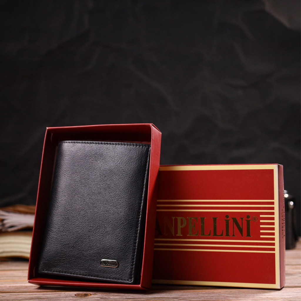 Гаманець Canpellini З натуральної шкіри Чорний (21753) - зображення 8