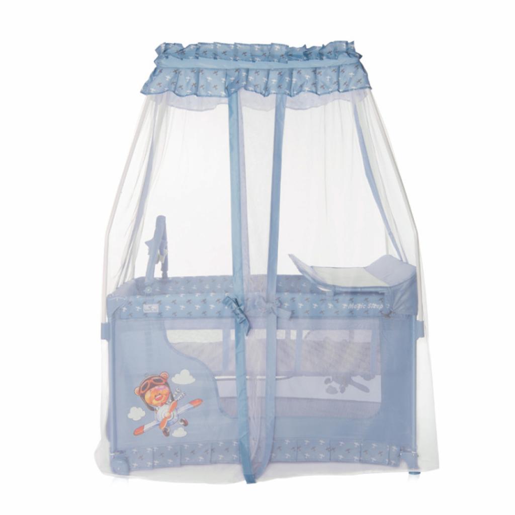 Дитячий манеж Lorelli MAGIC SLEEP blue advent - зображення 3