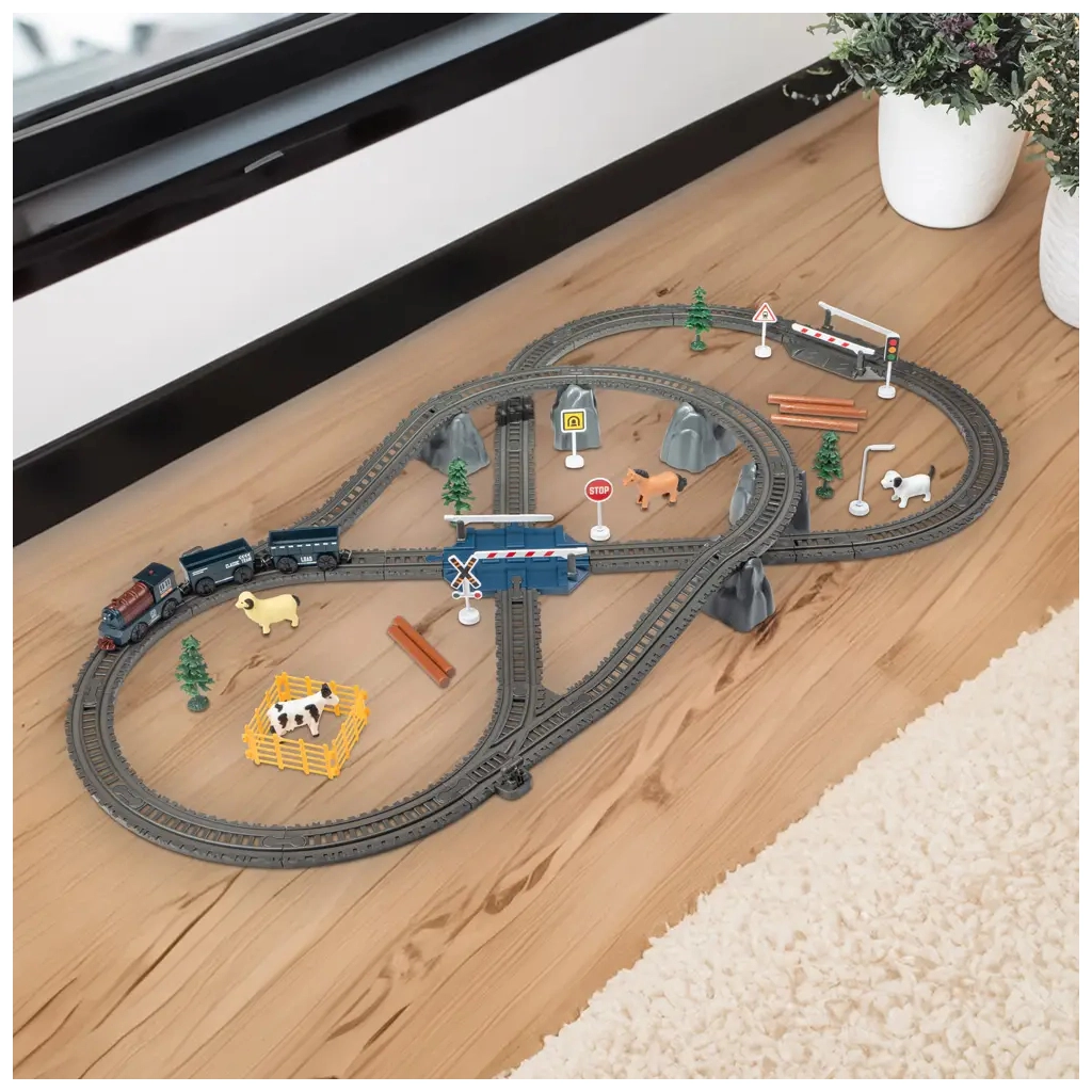 Залізниця Otamanko Мандрівний Експрес електрична залізниця 90 деталей (AU2885) - зображення 10