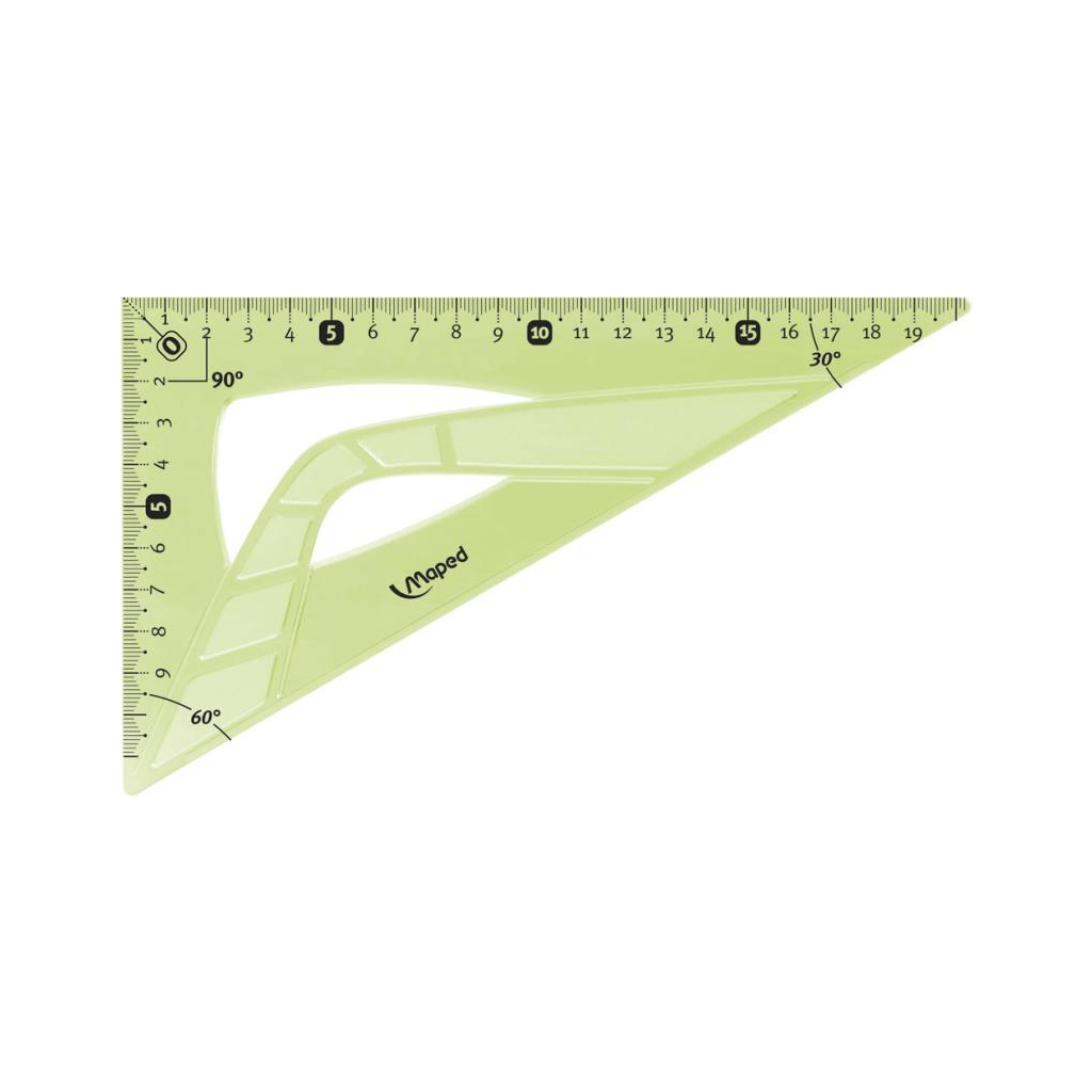 Лінійка Maped Косинець UNBREAKABLE 60гр/210мм, пластик (MP.244621) - зображення 1