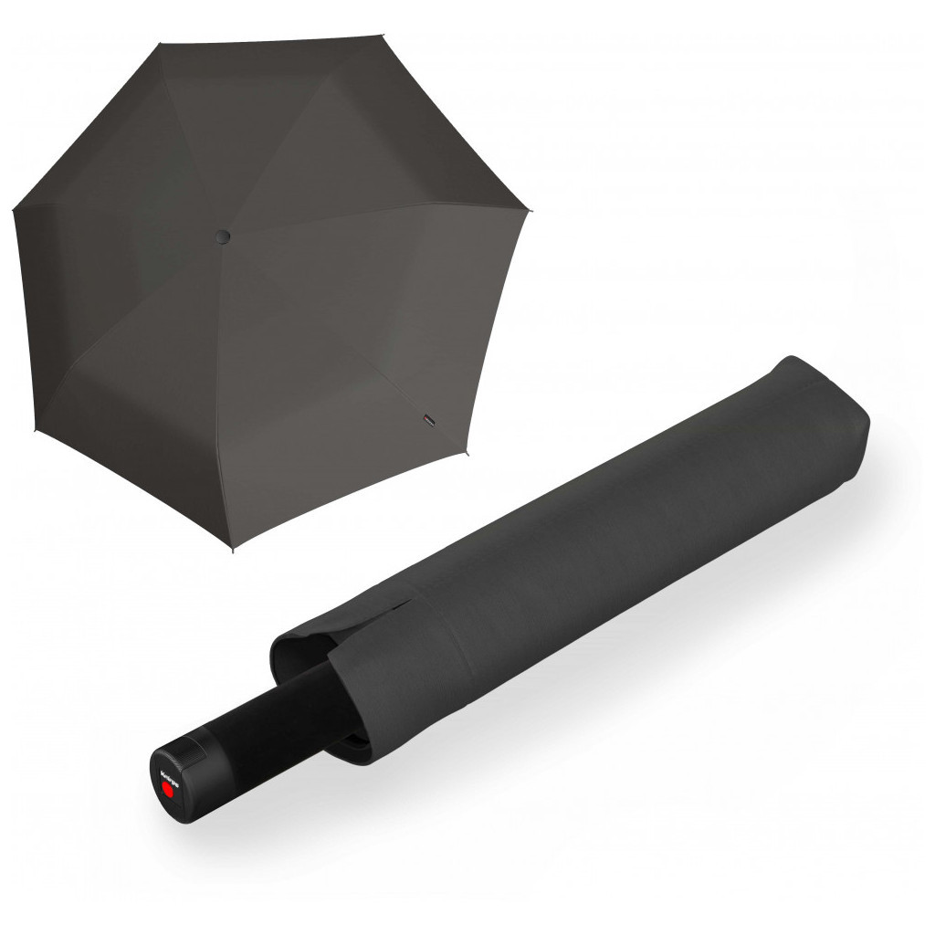Парасоля Knirps U.090 Ultra Light XXL Manual Compact Dark Grey (Kn95 2090 0801) - зображення 1