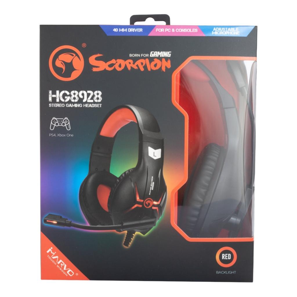 Навушники Marvo HG8928 Black-Red (HG8928) - зображення 4