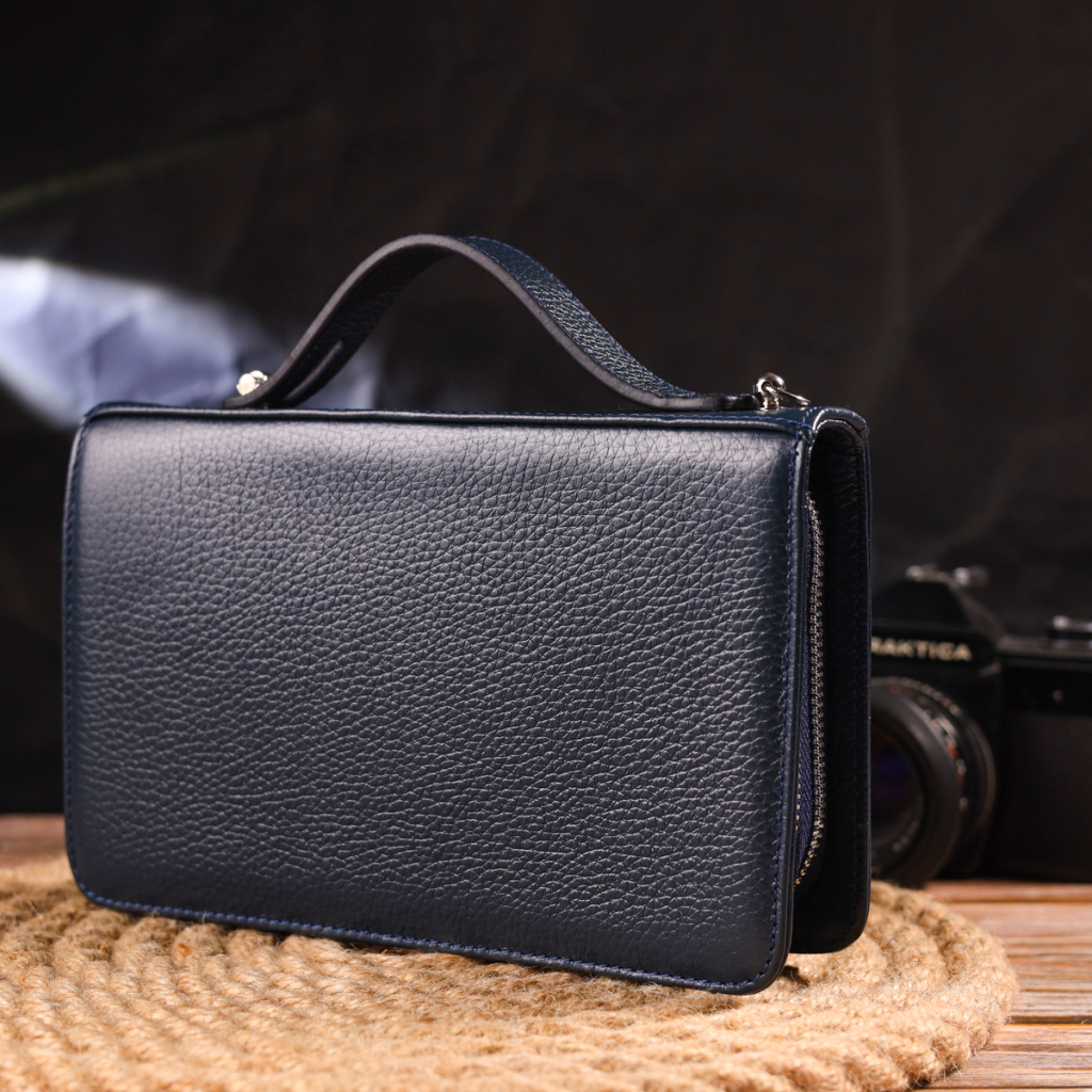 Сумка Canpellini З натуральної шкіри Синя (21568) - зображення 11