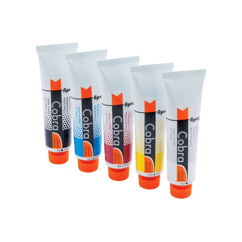 Олійні фарби Royal Talens Cobra водорозчинних 5 кольорів 40 мл (8712079341336) - зображення 2