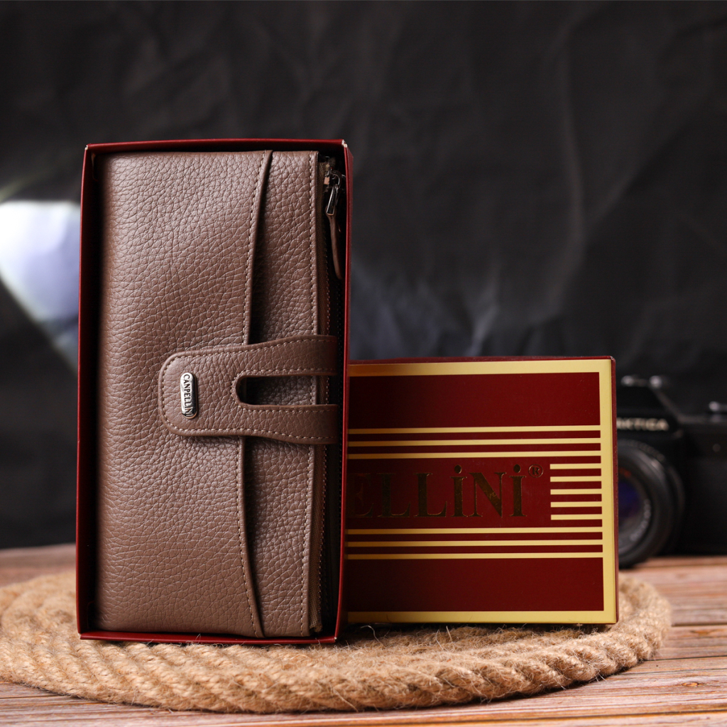 Гаманець Canpellini З натуральної шкіри Бежевий (21634) - зображення 10