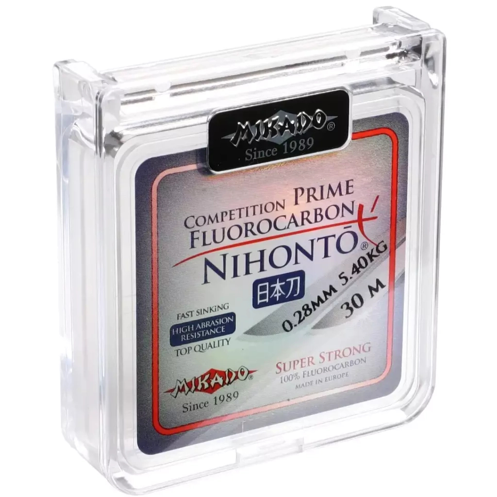 Волосінь Mikado Nihonto Fluorocarbon Prime 30 м 0,40 мм 10,35 кг Clear (ZFLP3-040) - зображення 1