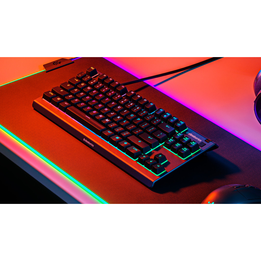 Клавіатура SteelSeries Apex 3 TKL USB UA Black (SS64817) - зображення 8