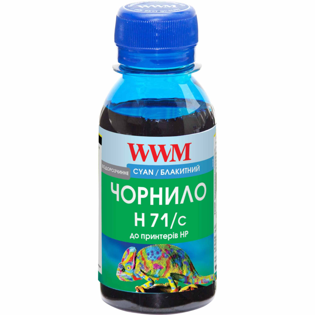 Чорнило WWM HP №711 100г Cyan (H71/C-2) - зображення 1