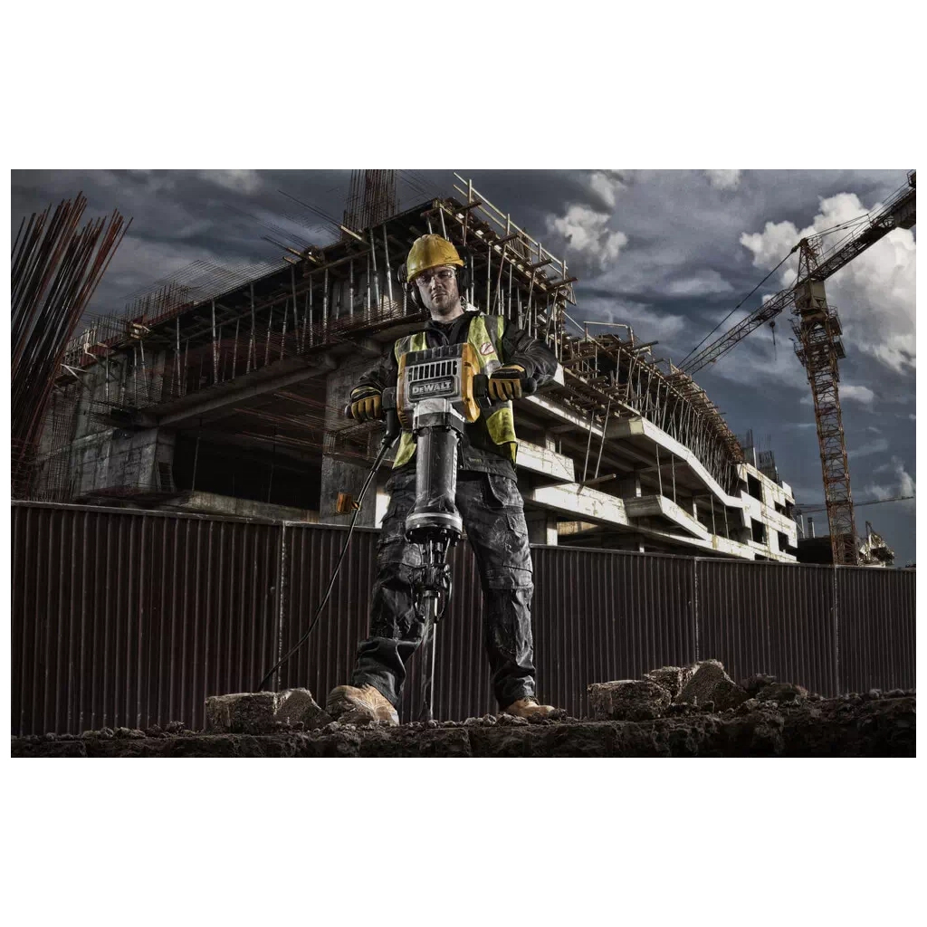 Відбійний молоток DeWALT 2100 Bт, 62 Дж, 960 уд/хв, 31 кг, візок + зубило (D25981K) - изображение 9