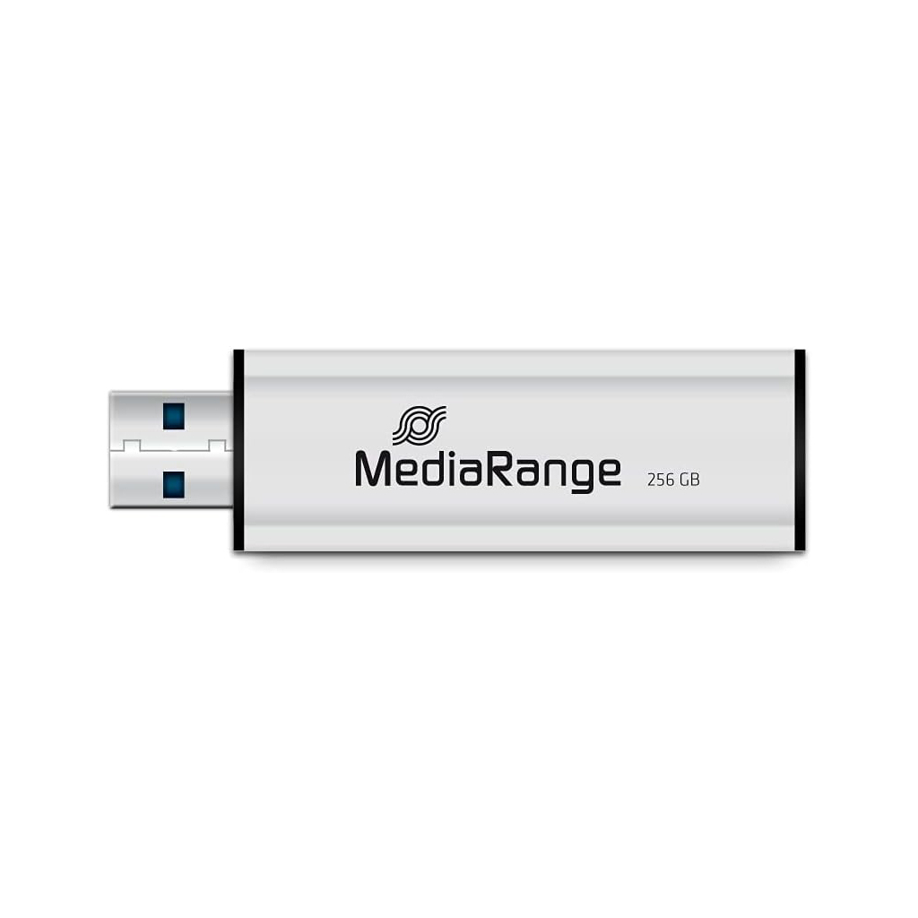 USB флеш накопичувач Mediarange 256GB Black/Silver USB 3.0 (MR919) - зображення 4