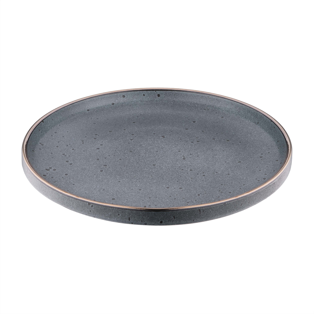 Тарілка Ardesto Fasano, 26см, кераміка, сірий темний (AR0326FDG) - зображення 2