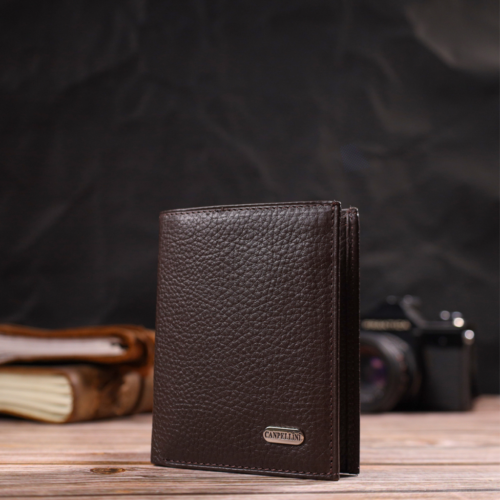 Гаманець Canpellini З натуральної шкіри Коричневий (21873) - зображення 8