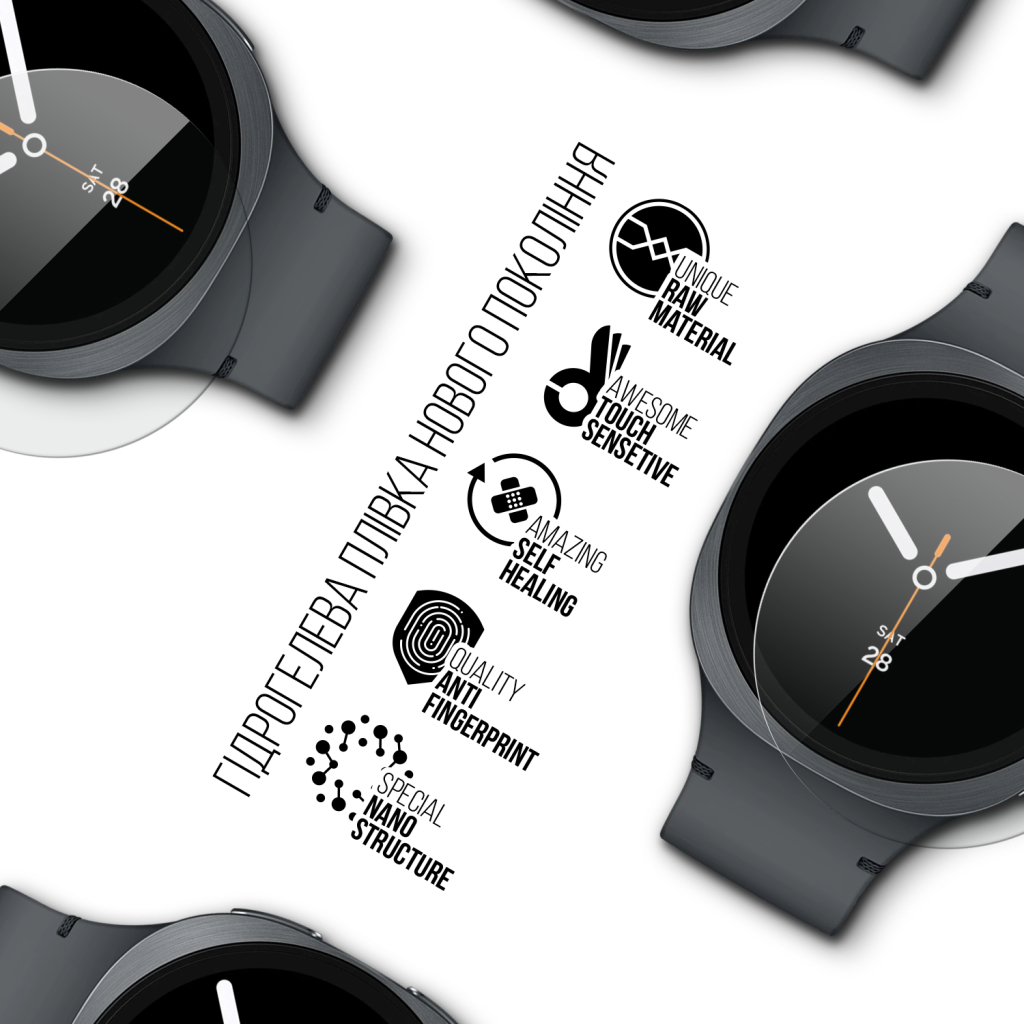 Плівка захисна Armorstandart hydrogel Samsung Galaxy Watch 8 40mm 6 шт. (ARM87436) - зображення 2