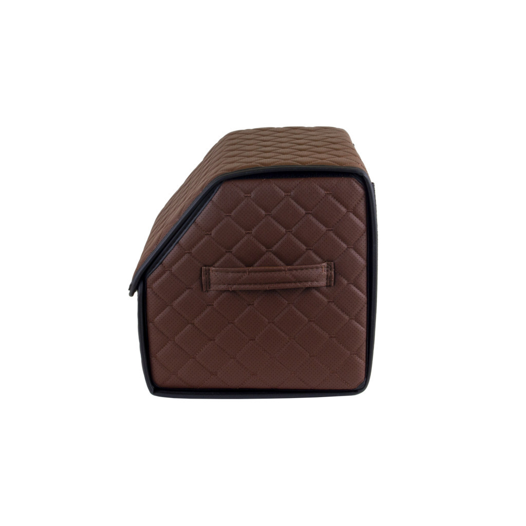 Сумка-органайзер EVAtech ECO S 30x30x35 см коричнева з коричневою ниткою (EHECESZZBR) - зображення 7