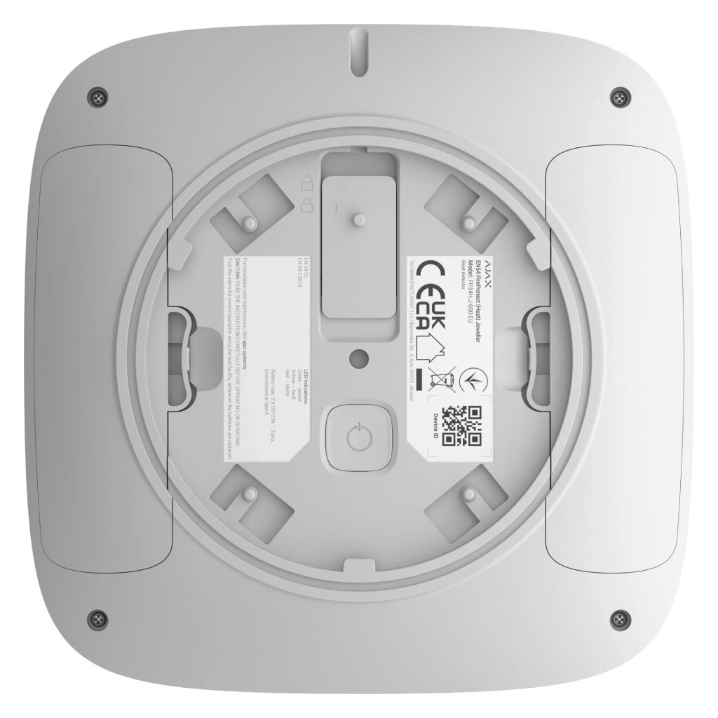 Датчик диму Ajax EN54 FireProtect (Heat) white - изображение 6