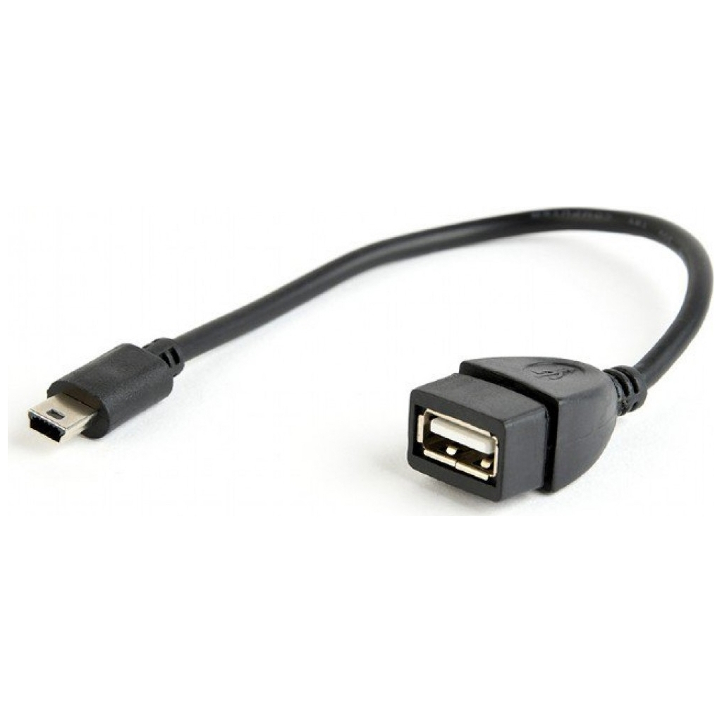 Перехідник OTG USB 2.0 AF to Mini 5P 0.15m Cablexpert (A-OTG-AFBM-002) - зображення 1