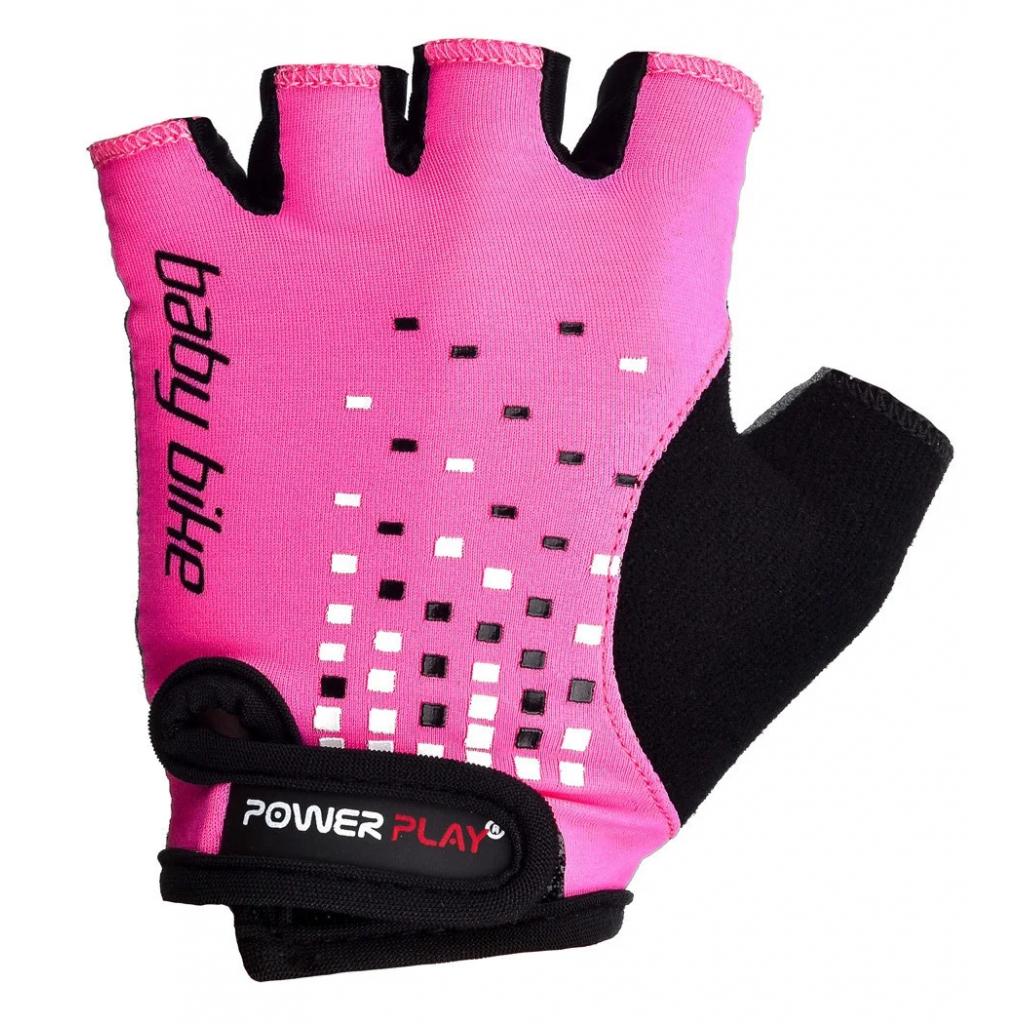 Велорукавиці PowerPlay Children 5451 Pink 3XS (5451C_3XS_Pink) - зображення 2
