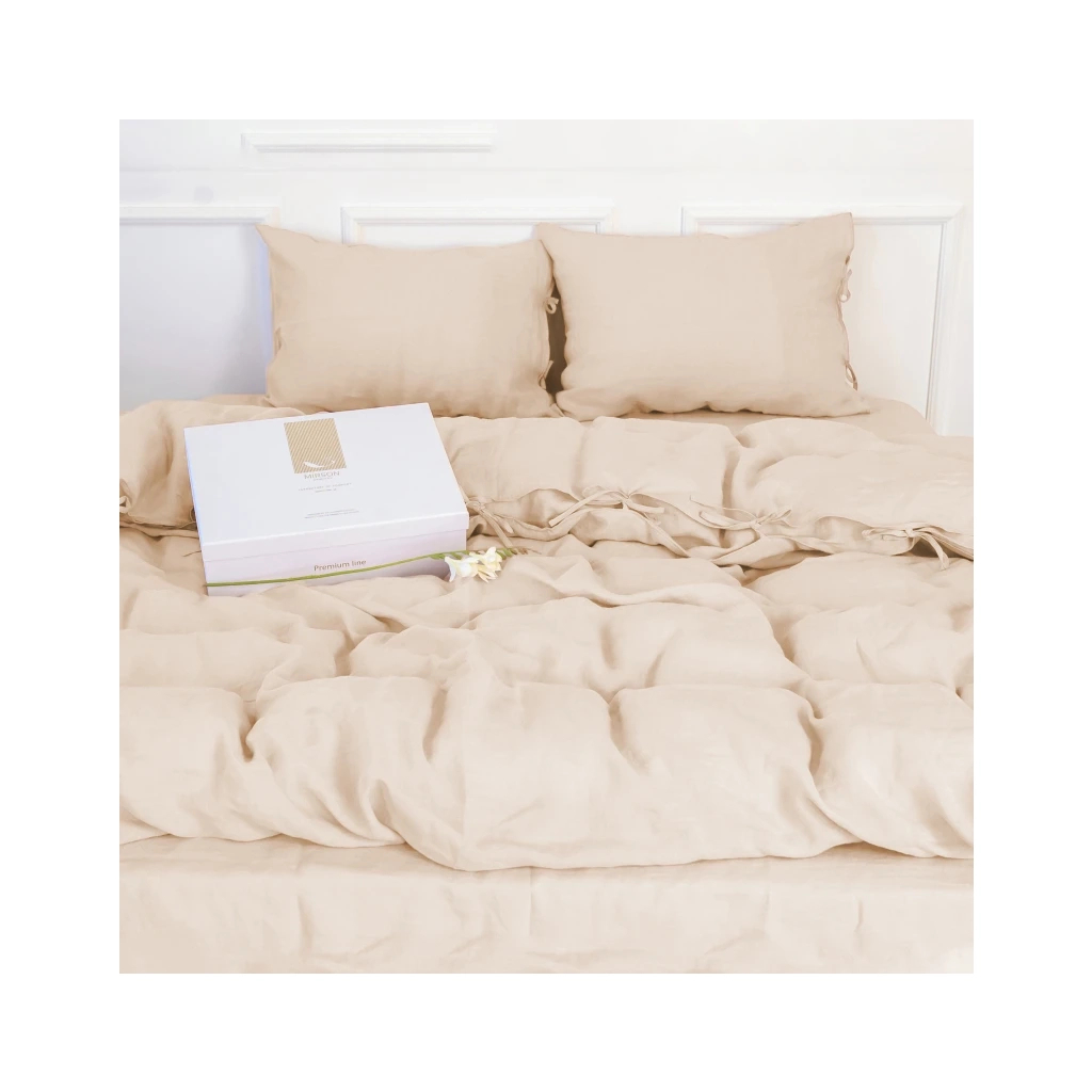 Постільна білизна MirSon Льон Natural Linen Amalia 175х210 (2200008248734) - зображення 4