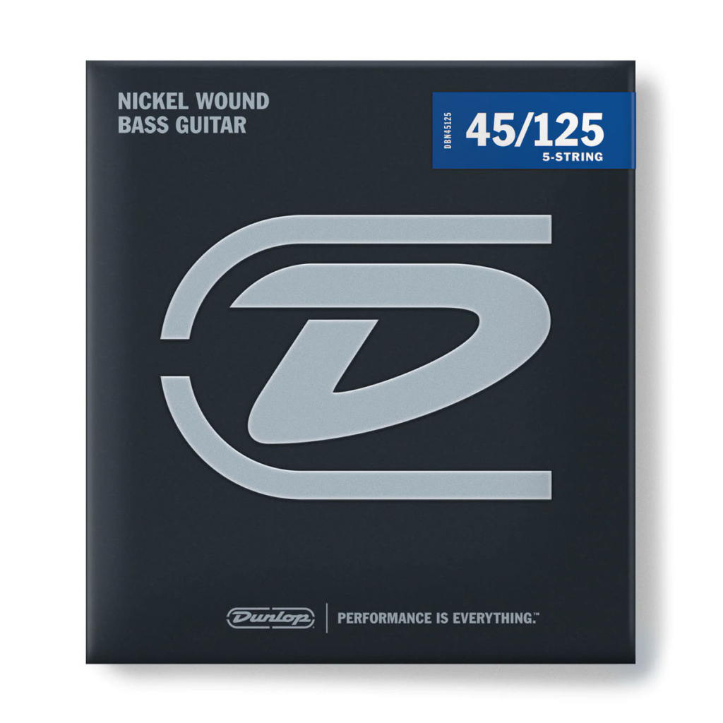 Струни для гітари Jim Dunlop Nickel Wound Bass Strings 45-125 | 5-String (DBN45125) - зображення 1