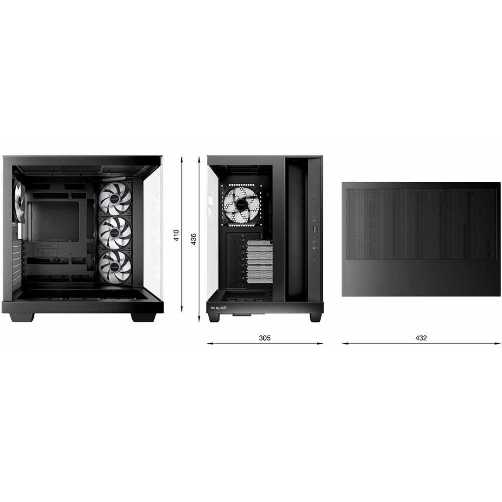 Корпус для ПК Be quiet! LIGHT BASE 500 LX black (BGW85) - зображення 10