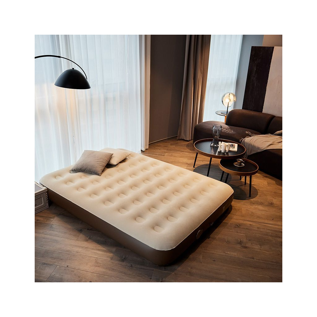 Матрац надувний Naturehike CNH23DZ10001 з помпою 200 х 150 см світло-коричневий (6976023929823) - зображення 5