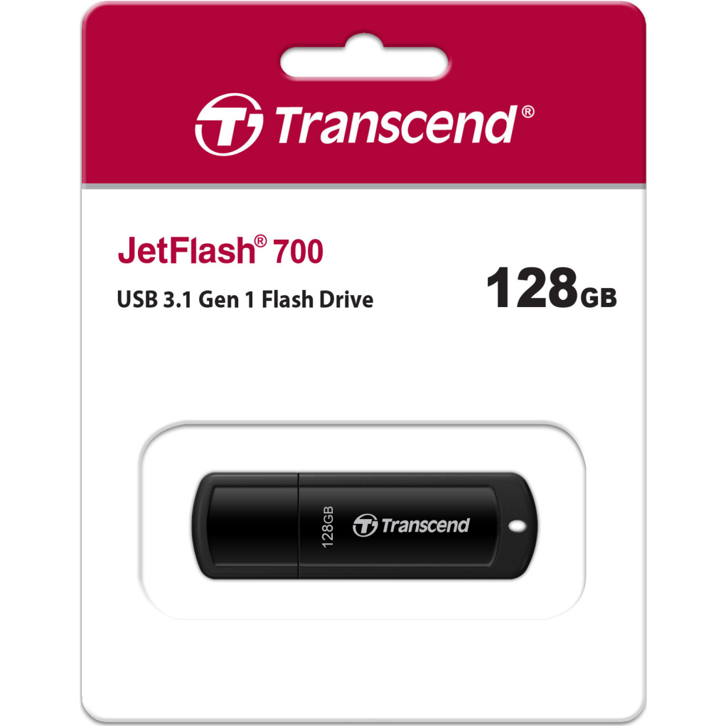 USB флеш накопичувач Transcend 128GB JetFlash 700 USB 3.0 (TS128GJF700) - зображення 3