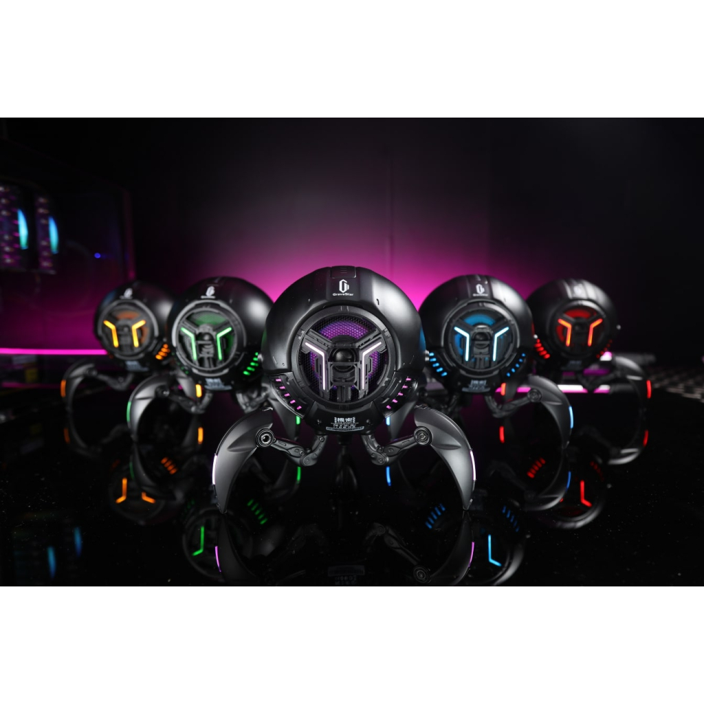 Акустична система GravaStar Mars Pro Zinc Alloy body Bluetooth Black (GRAVASTARG1PRO_BLK) - изображение 8