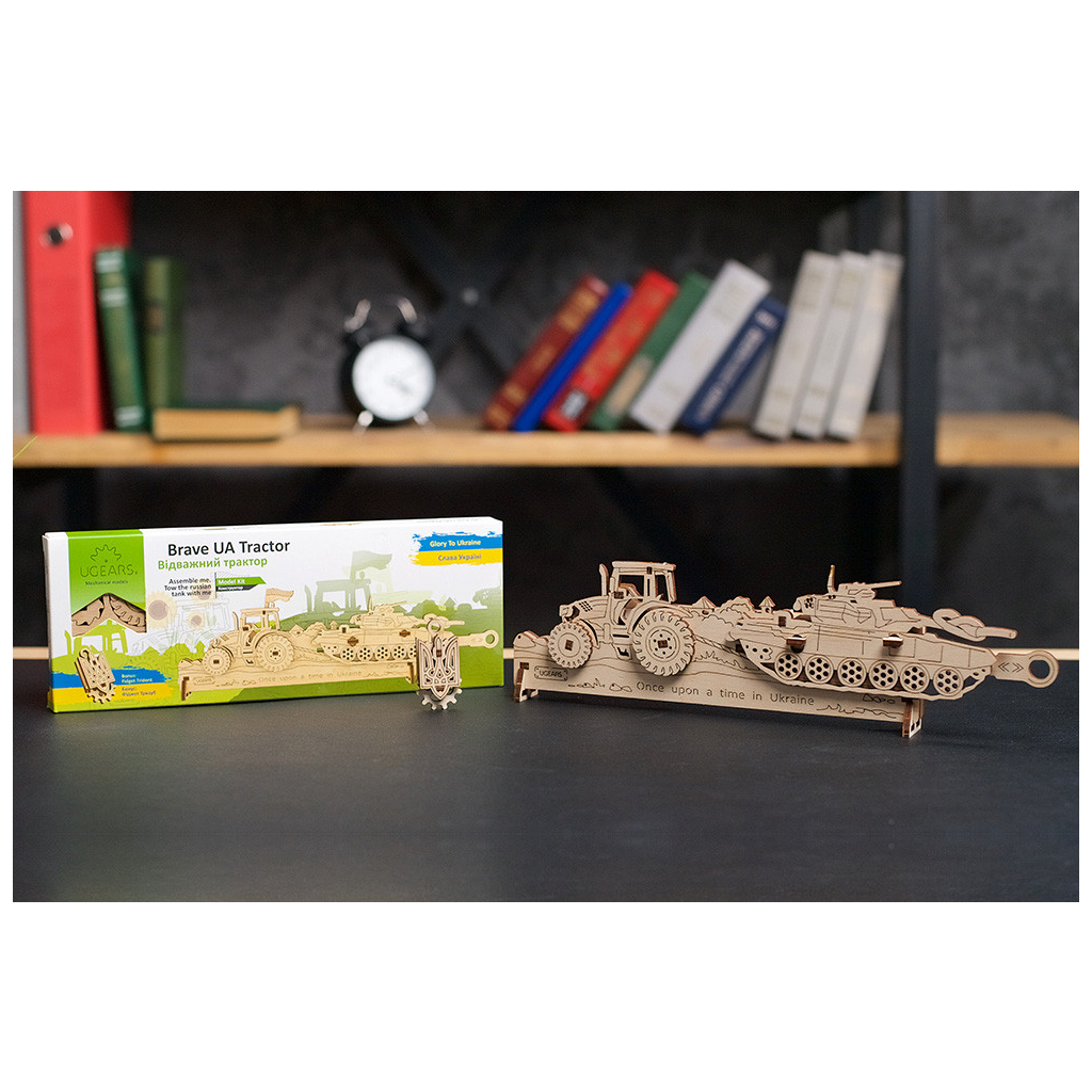 Конструктор Ugears Відважний трактор (6337397) - зображення 4