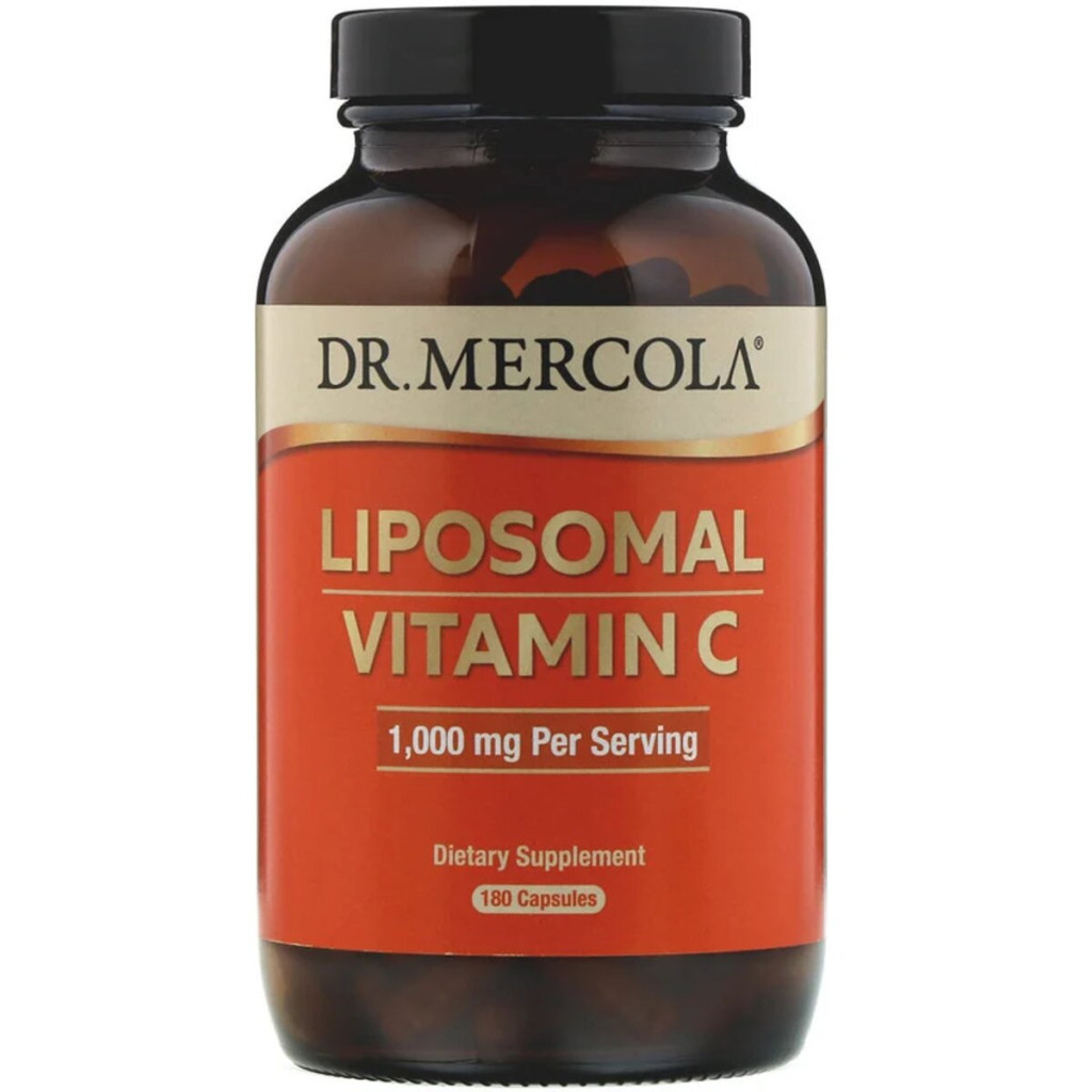Вітамін Dr. Mercola Вітамін C в ліпосоми, 1000 мг, Liposomal Vitamin C, 180 капс (MCL-01559) - зображення 1