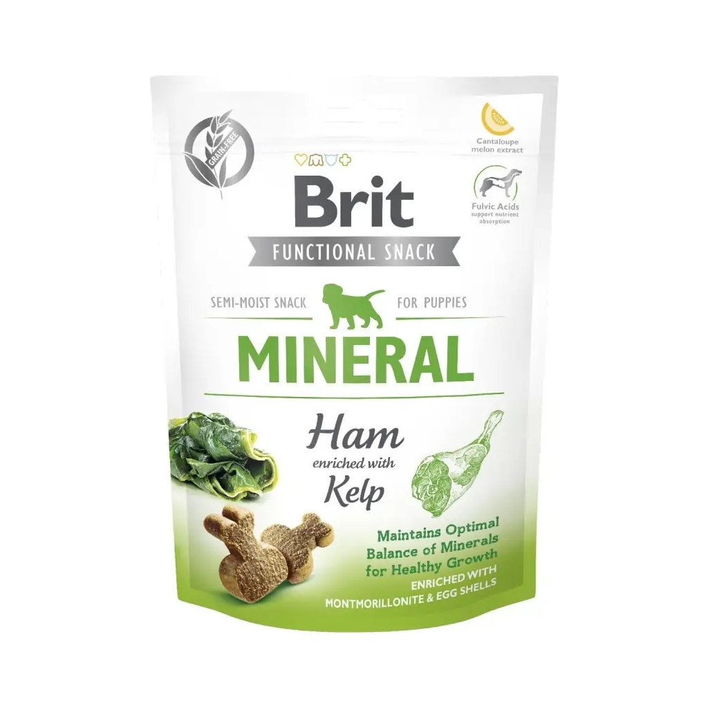 Ласощі для собак Brit Care Functional Mineral 150 г - шинка (8595602539994) - изображение 1