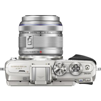 Цифровий фотоапарат Olympus E-PL7 14-42 mm Pancake Zoom Kit silver (V205073SE001) - зображення 6