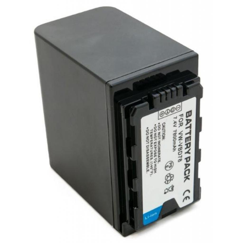 Акумулятор до фото/відео Extradigital Panasonic VW-VBD78, Li-ion, 7.4V, 7800mAh (BDP2694) - зображення 4