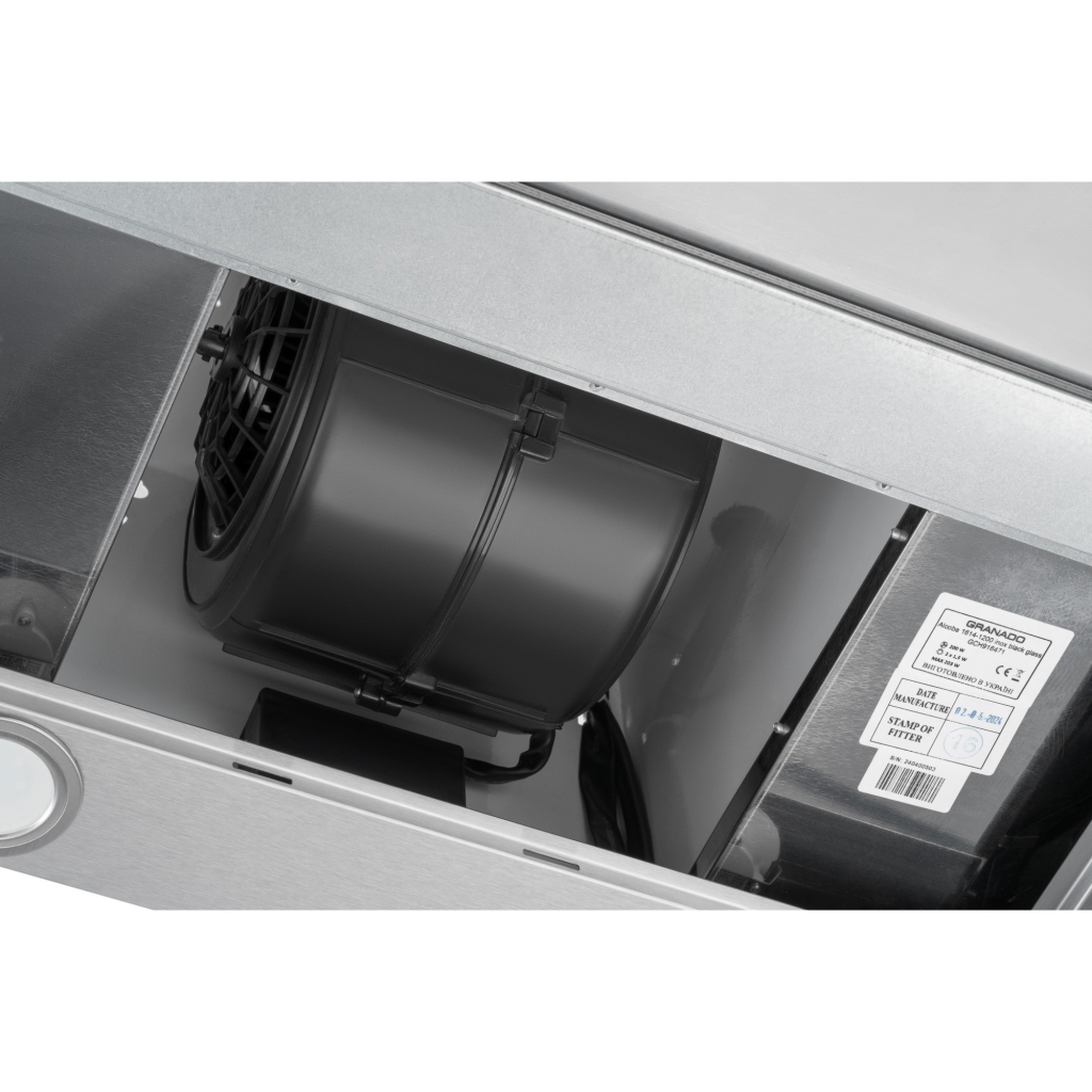 Витяжка кухонна GRANADO Alcoba 1614-1200 inox black glass (GCH916471) - зображення 3