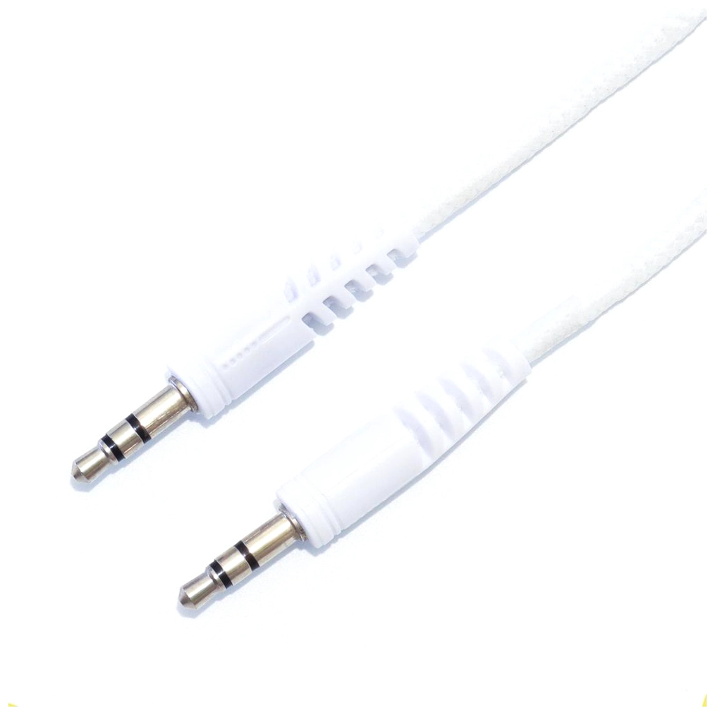 Кабель мультимедійний 3.5mm M to 3.5mm M 1.0m white XQISIT (4029948026954) - picture 1