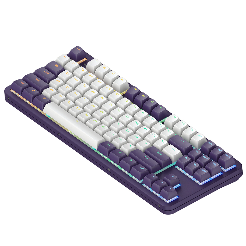 Клавіатура Dark Project ALU87 ABS RGB Mech G3MS Sapphire USB Violet (DPKB_VIOLET_87_ANSI_UA) - зображення 3