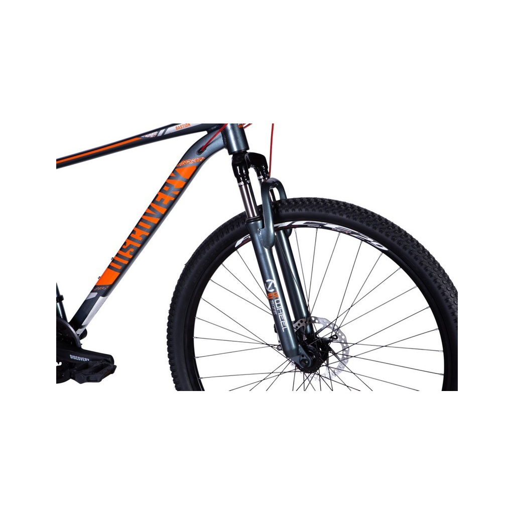 Велосипед Discovery 29" BASTION DD рама-21" AL 2025 сіро-помаранчевий (OPS-DIS-29-208) - изображение 4