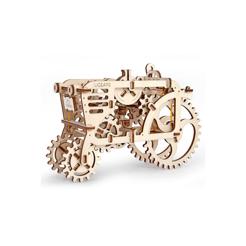 Збірна модель Ugears механічний Трактор (70003) - зображення 1