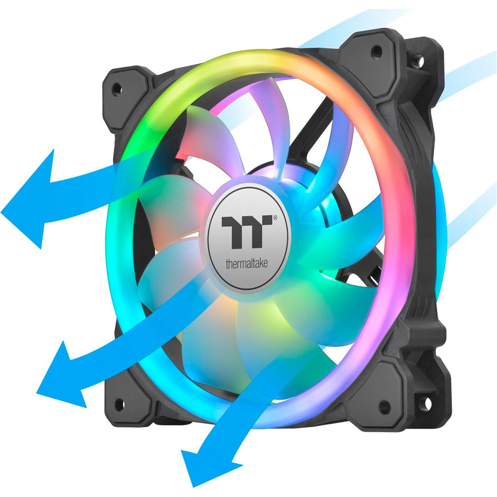 Кулер до корпусу ThermalTake SWAFAN 12 RGB Radiator Fan TT Premium Edition 3 Pack/Fan/12025 (CL-F137-PL12SW-A) - зображення 6